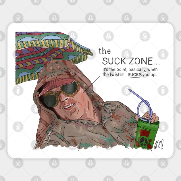 Twister: Dusty Knows the Suck Zone Magnet by 51Deesigns